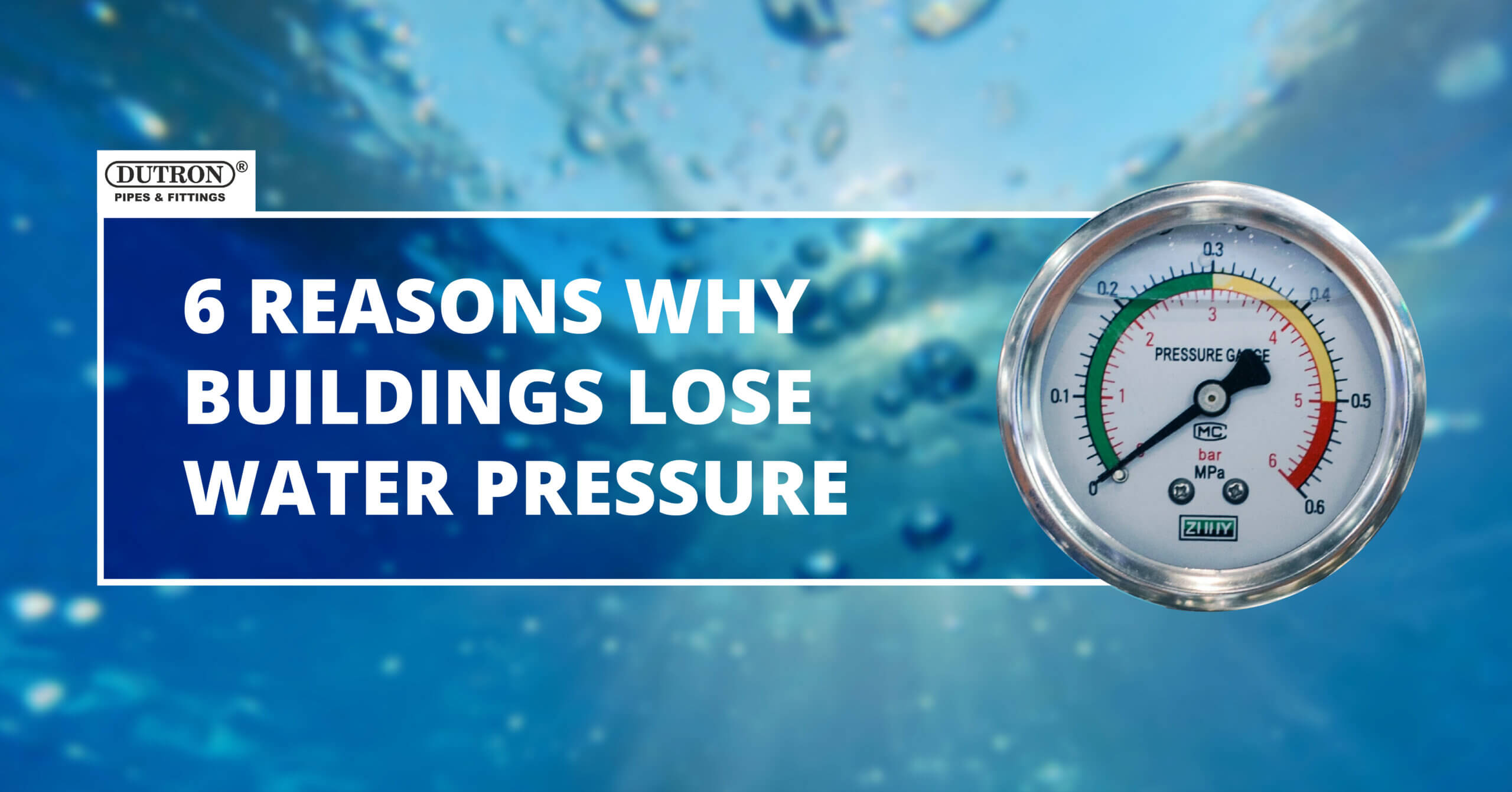 6 reasons why building lose water pressure